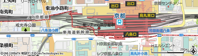 都シティ近鉄京都駅周辺の地図