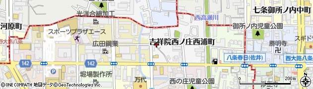 京都府京都市南区吉祥院西ノ庄西浦町周辺の地図