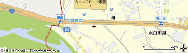 滋賀県甲賀市水口町泉1409周辺の地図