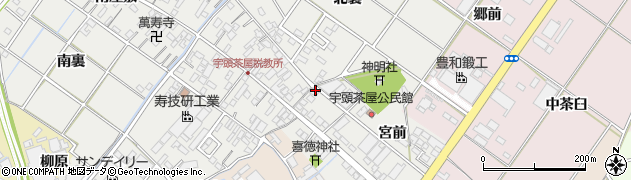 愛知県安城市宇頭茶屋町宮前7周辺の地図