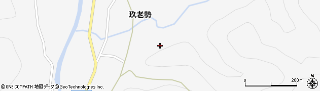 愛知県新城市玖老勢（松葉）周辺の地図