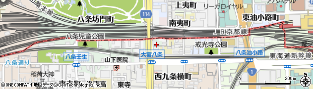 京都府京都市南区塩屋町周辺の地図