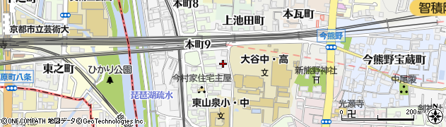 京都府京都市東山区本池田町530周辺の地図