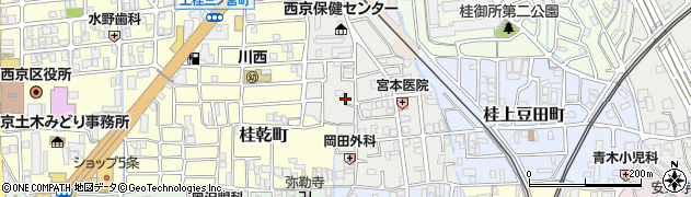京都府京都市西京区桂艮町周辺の地図