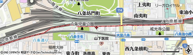 京都府京都市南区八条町477周辺の地図