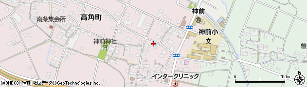 三重県四日市市高角町423周辺の地図