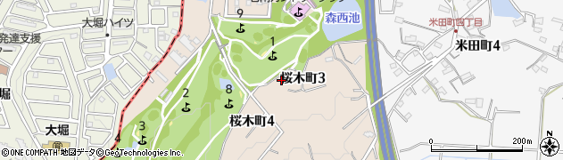 愛知県大府市桜木町周辺の地図