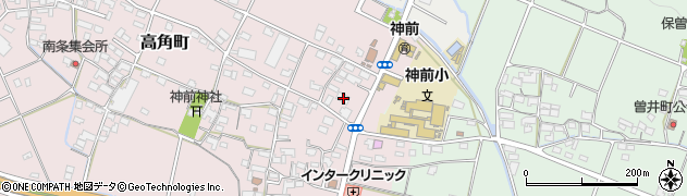 三重県四日市市高角町376周辺の地図