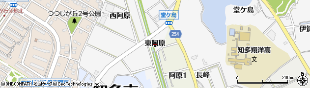 愛知県知多市八幡（東阿原）周辺の地図