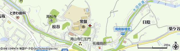 愛知県岡崎市滝町周辺の地図