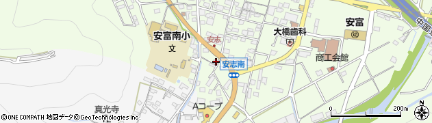 兵庫県姫路市安富町安志993周辺の地図