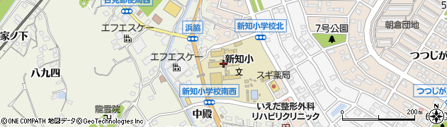 愛知県知多市新知（廻間）周辺の地図