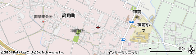 三重県四日市市高角町420-2周辺の地図