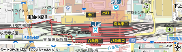 株式会社近商ストアハーベス京都店周辺の地図