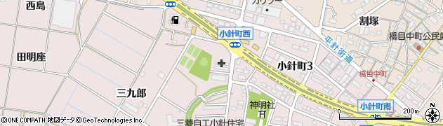 愛知県岡崎市小針町（神田）周辺の地図