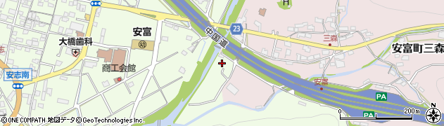 兵庫県姫路市安富町安志1235周辺の地図