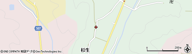 兵庫県猪名川町（川辺郡）杉生（前田）周辺の地図