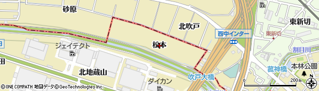 愛知県刈谷市野田町（松本）周辺の地図