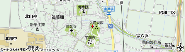 入海神社周辺の地図