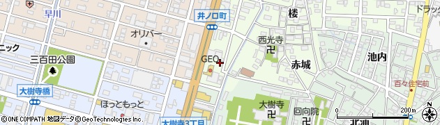 愛知県岡崎市井ノ口町和田屋周辺の地図