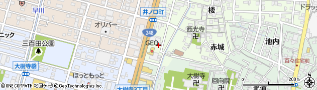 愛知県岡崎市井ノ口町（和田屋）周辺の地図