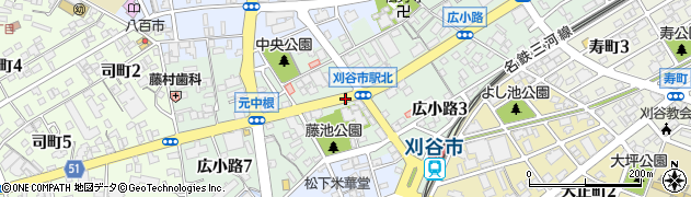 愛知県刈谷市広小路周辺の地図