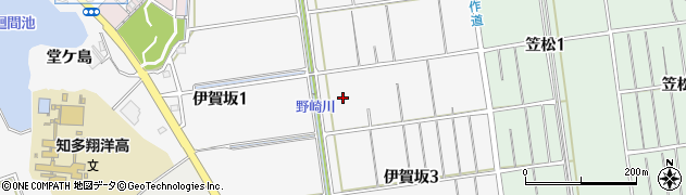愛知県知多市伊賀坂周辺の地図