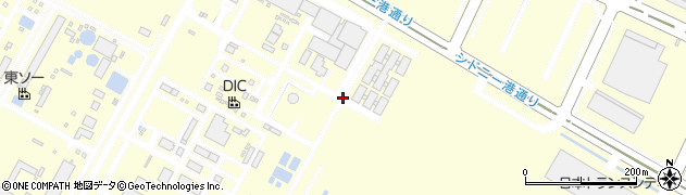 三重県四日市市霞周辺の地図