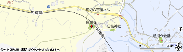 蓮重寺周辺の地図