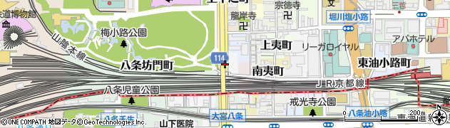 京都府京都市下京区垣ケ内町周辺の地図