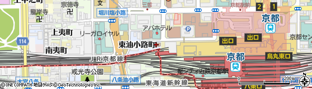 京都七条公共職業安定所周辺の地図