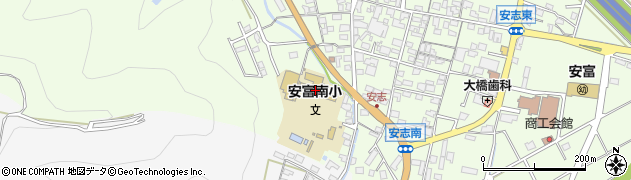 姫路市立安富南小学校　学童保育園周辺の地図