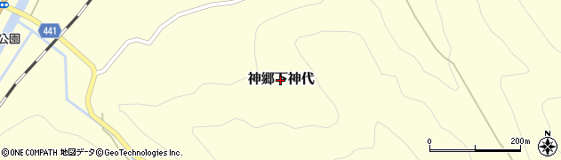 岡山県新見市神郷下神代周辺の地図