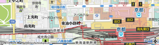ハローワーク京都七条周辺の地図
