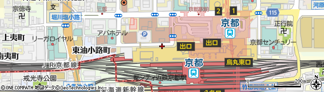 串の坊 京都駅店周辺の地図