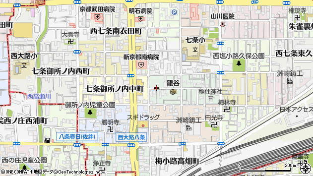 〒600-8855 京都府京都市下京区梅小路石橋町の地図