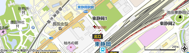 静岡県静岡市葵区東静岡周辺の地図