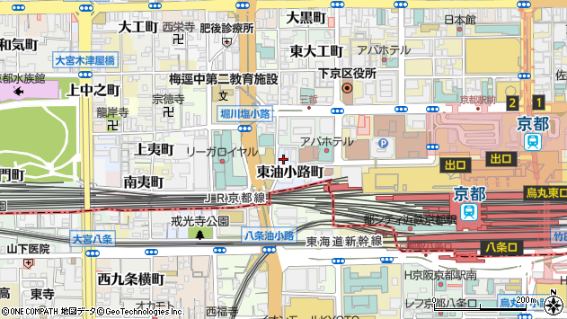 〒600-8235 京都府京都市下京区東油小路町の地図