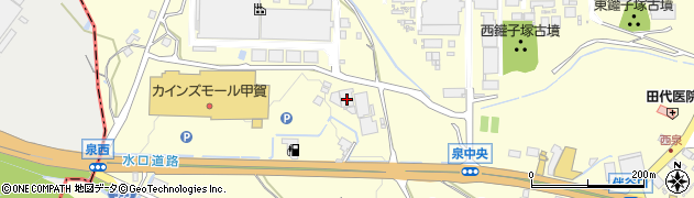 滋賀県甲賀市水口町泉1373周辺の地図