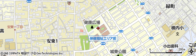 静岡市立　城東子育て支援センター周辺の地図
