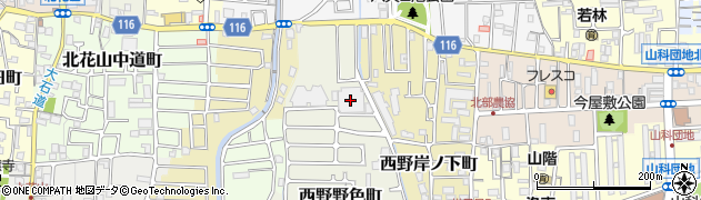 香東園やましな周辺の地図