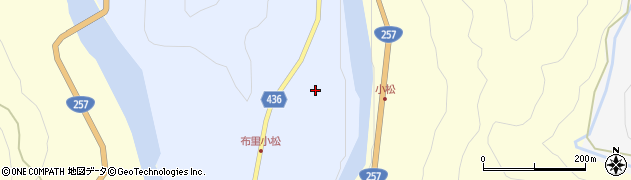 愛知県新城市布里小松周辺の地図