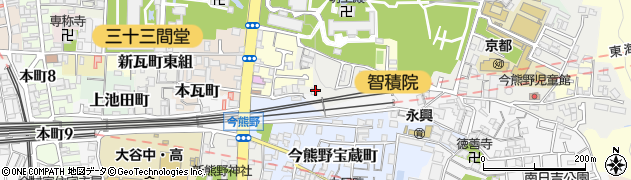 京都府京都市東山区今熊野日吉町2周辺の地図