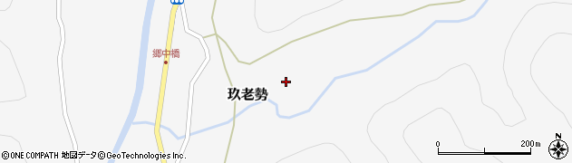愛知県新城市玖老勢松ノ本周辺の地図