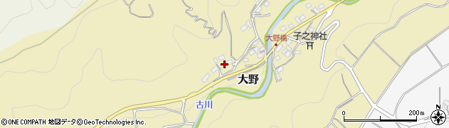 静岡県伊豆市大野184周辺の地図