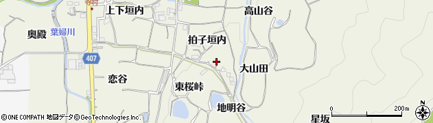 京都府亀岡市曽我部町寺（拍子垣内）周辺の地図