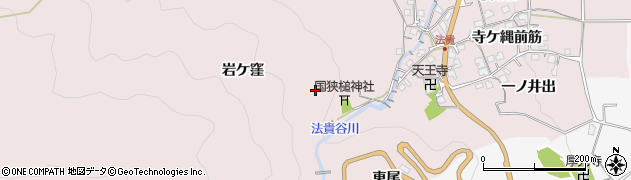 京都府亀岡市曽我部町法貴（岩ケ窪）周辺の地図