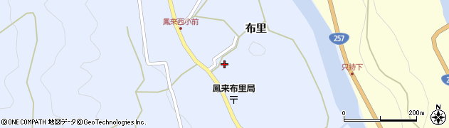 愛知県新城市布里（下貝津）周辺の地図