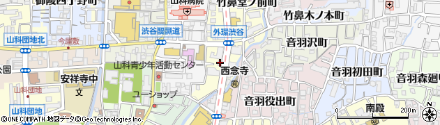 京都府京都市山科区竹鼻堂ノ前町41周辺の地図