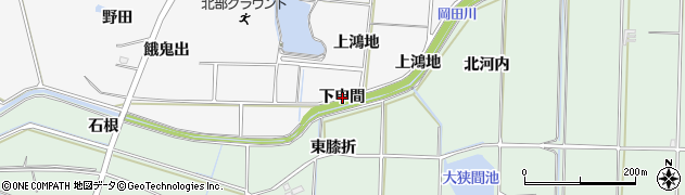 愛知県知多郡東浦町森岡下申間周辺の地図